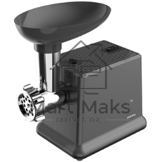 Мясорубка электрическая CENTEK CT-1626 черный, 2000 Вт, 2.0 кг/мин, реверс, защита от перегрузки, насадки - 6