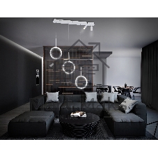 Светильник Ambrella light FL5277/3+2 WH белый 59W 3000K/4200K/6400K+4200K 800*200*1200 (ПДУ ИК)