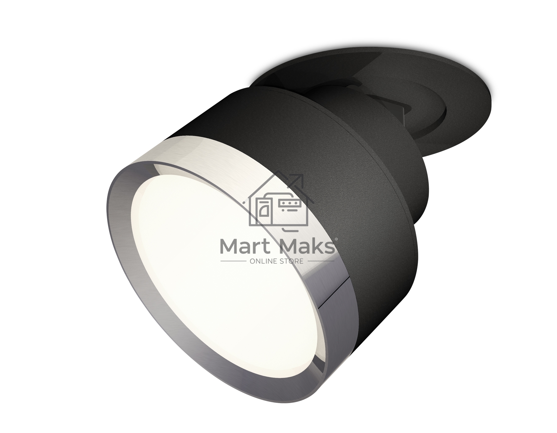 Светильник Ambrella Light XM8102501 SBK/PSL черный песок/серебро полированное GX53 (A2242, A2106, C8102, N8118)
