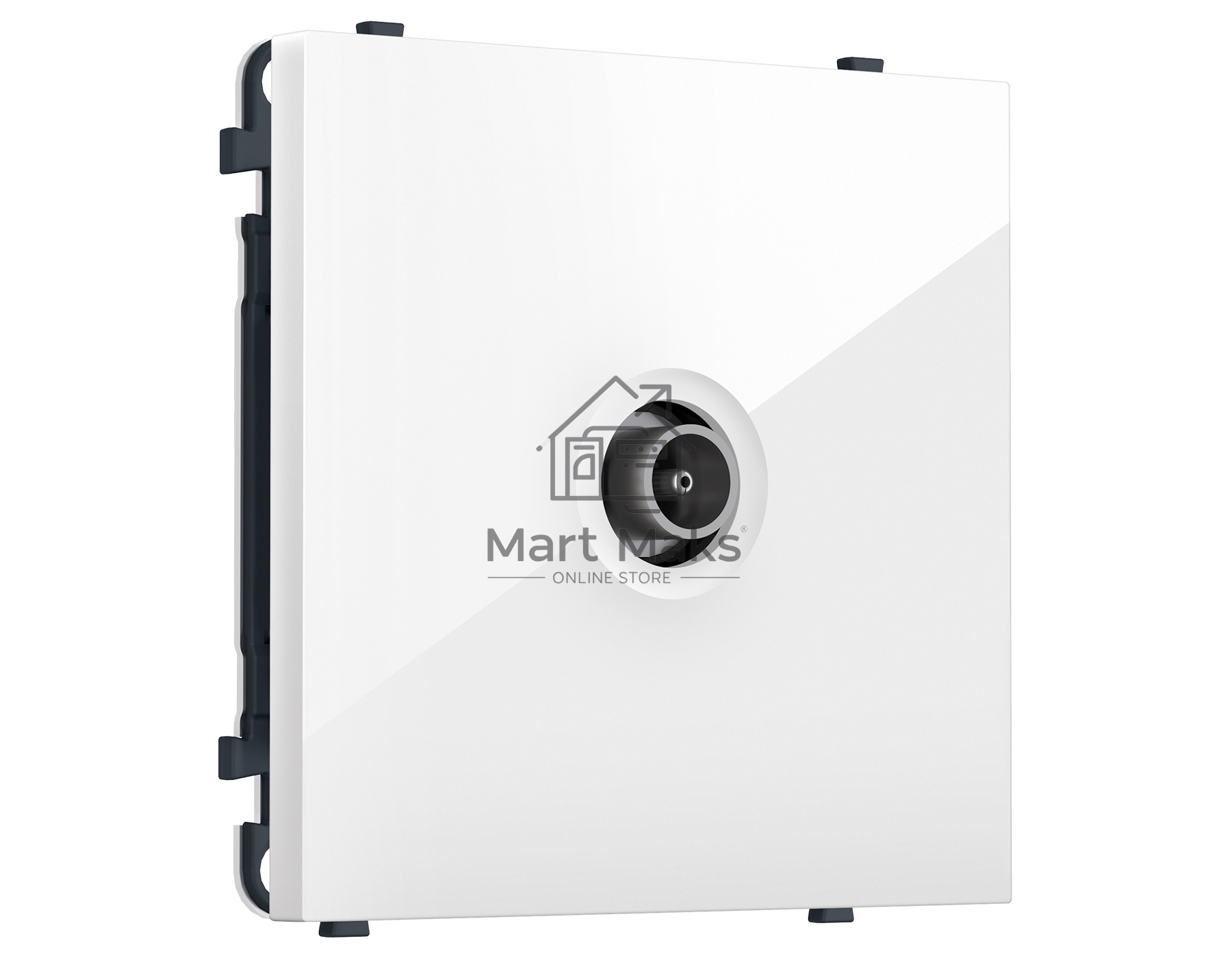 MS113010 Комплект механизма TV розетки оконечной SIGMA Белый глянец 50-870 MHz 1dB QUANT PRO (SP1130, PR202)