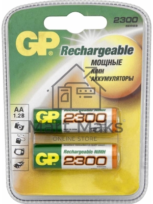 Аккумулятор GP 230AAHC AA NiMH 2250mAh (2шт) Аккумулятор GP 230AAHC AA NiMH 2250mAh (2шт)