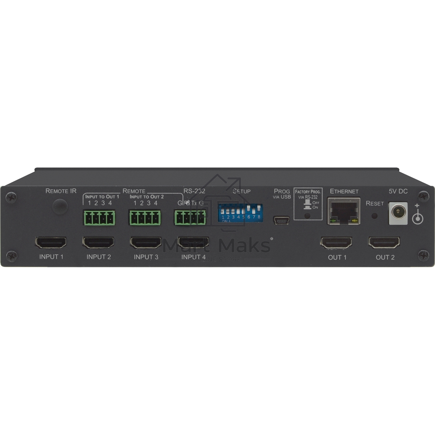 Матричный коммутатор 4х2 HDMI 4K/60 (4:4:4) с HDCP 1.4/2.2, HDR и EDID 4x2 4K HDR HDMI HDCP 2.2 Matrix Switcher
