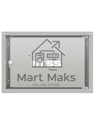 Шкаф коммутационный NTSS LIME (NTSS-WL6U5535GS) настенный 6U 550x350мм пер.дв.стекл несъемн.бок.пан. 30кг серый 8.3кг 110град. IP20