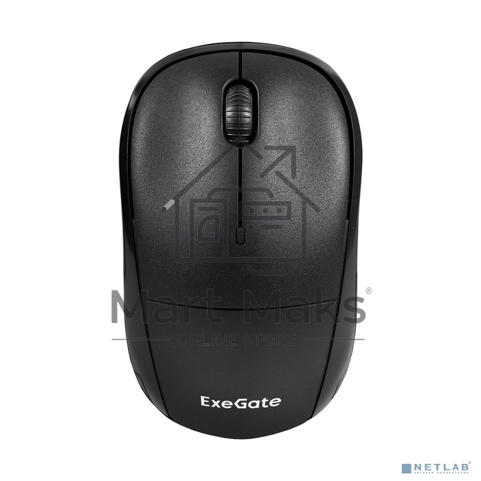 Мышь беспроводная ExeGate Professional Standard SR-9065 черный, 1000 dpi, радиоканал, USB, кнопки - 3