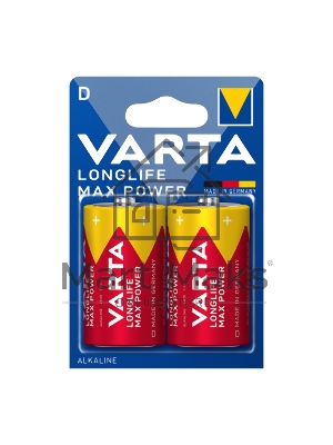 Батарейка VARTA LONGLIFE MAX P. D бл. 2