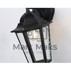 Уличный настенный светильник Ambrella light ST2018 BK/CL черный/прозрачный IP54 E27 max 40W 360*150*210