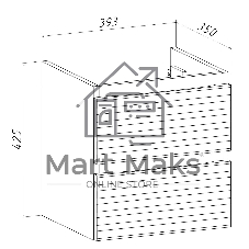 Тумба под раковину Bau Stil Loft black brushed, раковина кварцевая BAU Stil 40, черный металлик, смеситель Hotel Black, черный