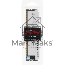 Оперативная память Kingston Fury Beast, DDR5, 16Gb (1x16GB), 5600MHz, CL40, DIMM, радиатор, белый