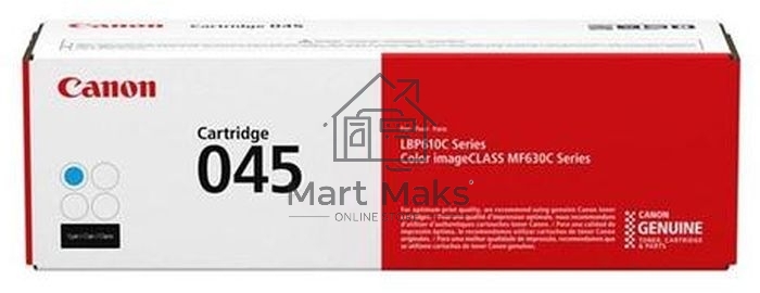 Картридж лазерный Canon 045C голубой, 1300 стр., для i-SENSYS MF631/633/635, LBP611