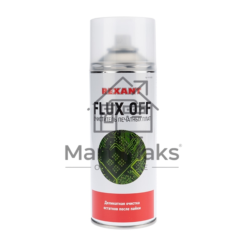 Очиститель печатных плат FLUX OFF, Rexant, 400 мл, аэрозоль