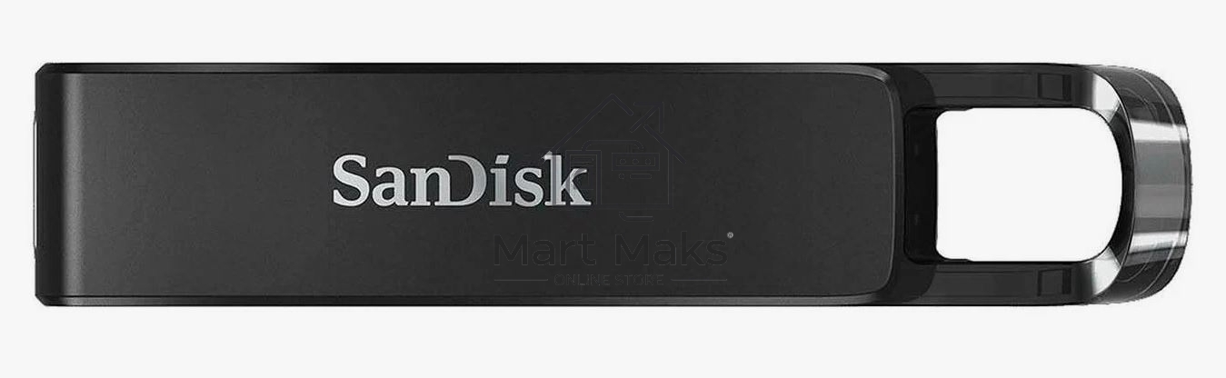 Флешка USB R/W R/W 64GB SanDisk CZ460 Ultra Type-C, USB Type-C, черный