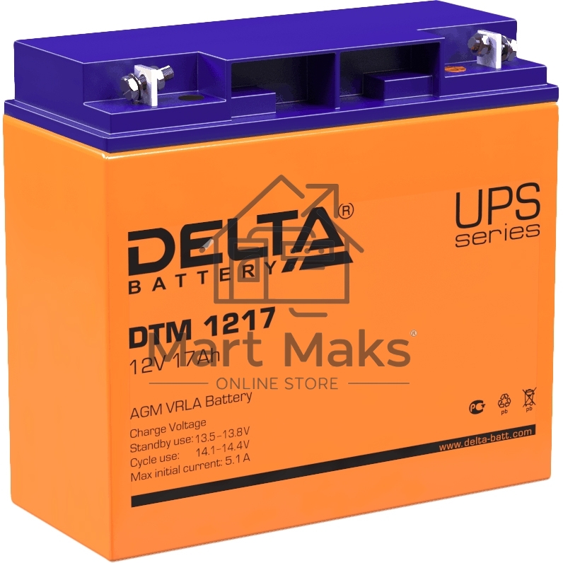 Батарея Delta DTM 1217 (12V, 17Ah)