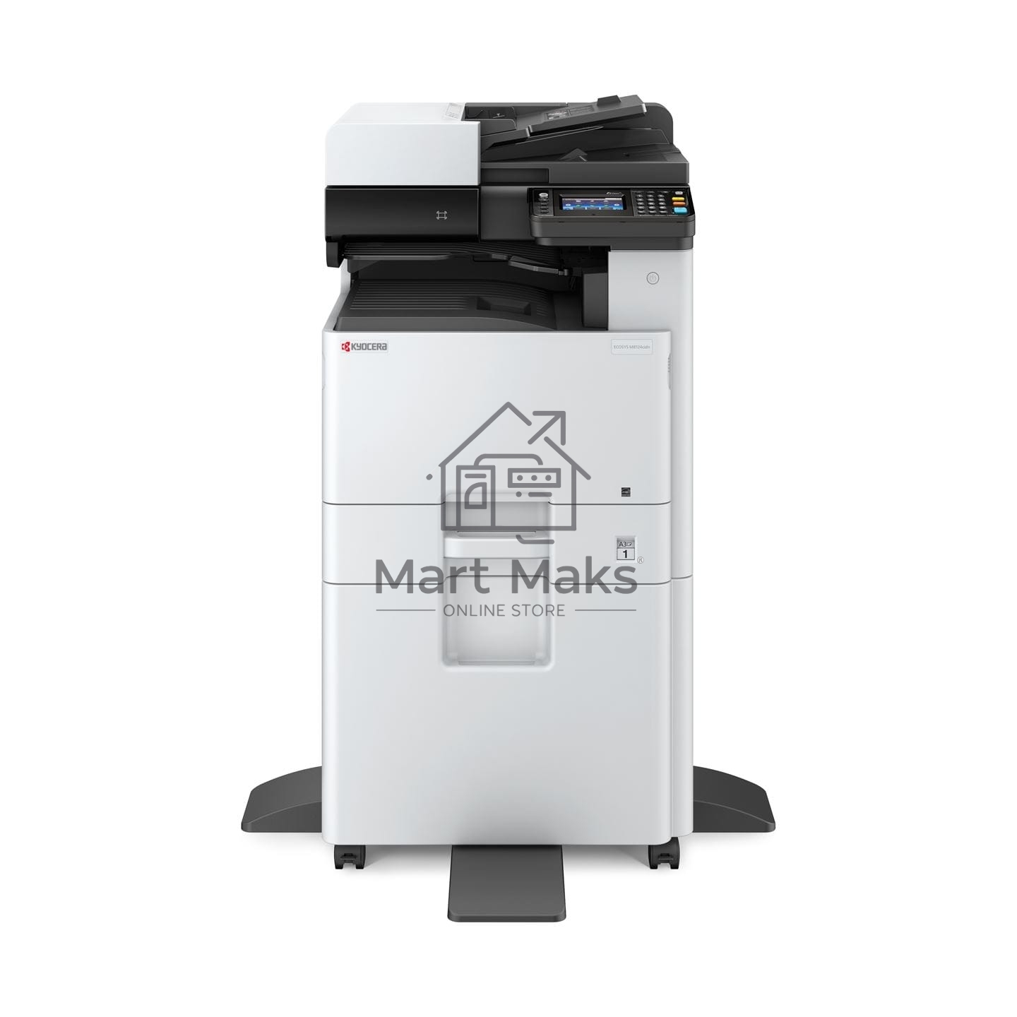 МФУ лазерный Kyocera Ecosys M8124cidn (1102P43NL0), A3, цветной, печ. до 24 стр/мин. (А4) до 12 стр/мин. (А3), скан. до 50 стр/мин., 1200 x 1200 dpi (печать) 600x600dpi (скан.), USB, RJ-45, NFC, Air Print, Mopria