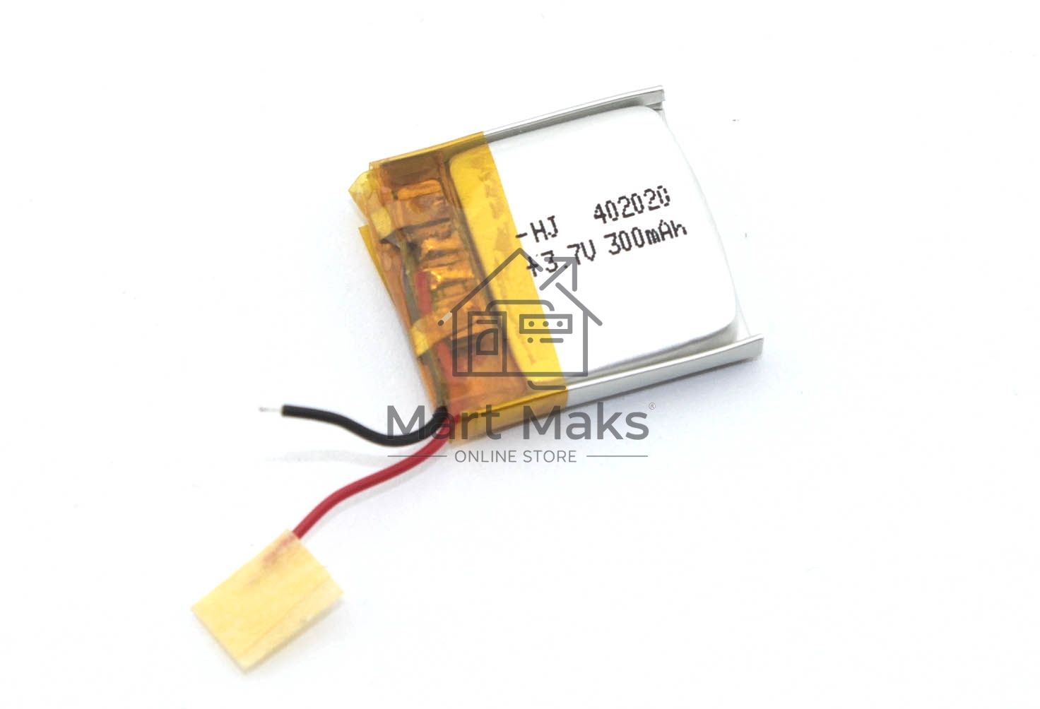 Аккумулятор Li-Pol (батарея) 4*20*20мм 2pin 3.7V/300mAh