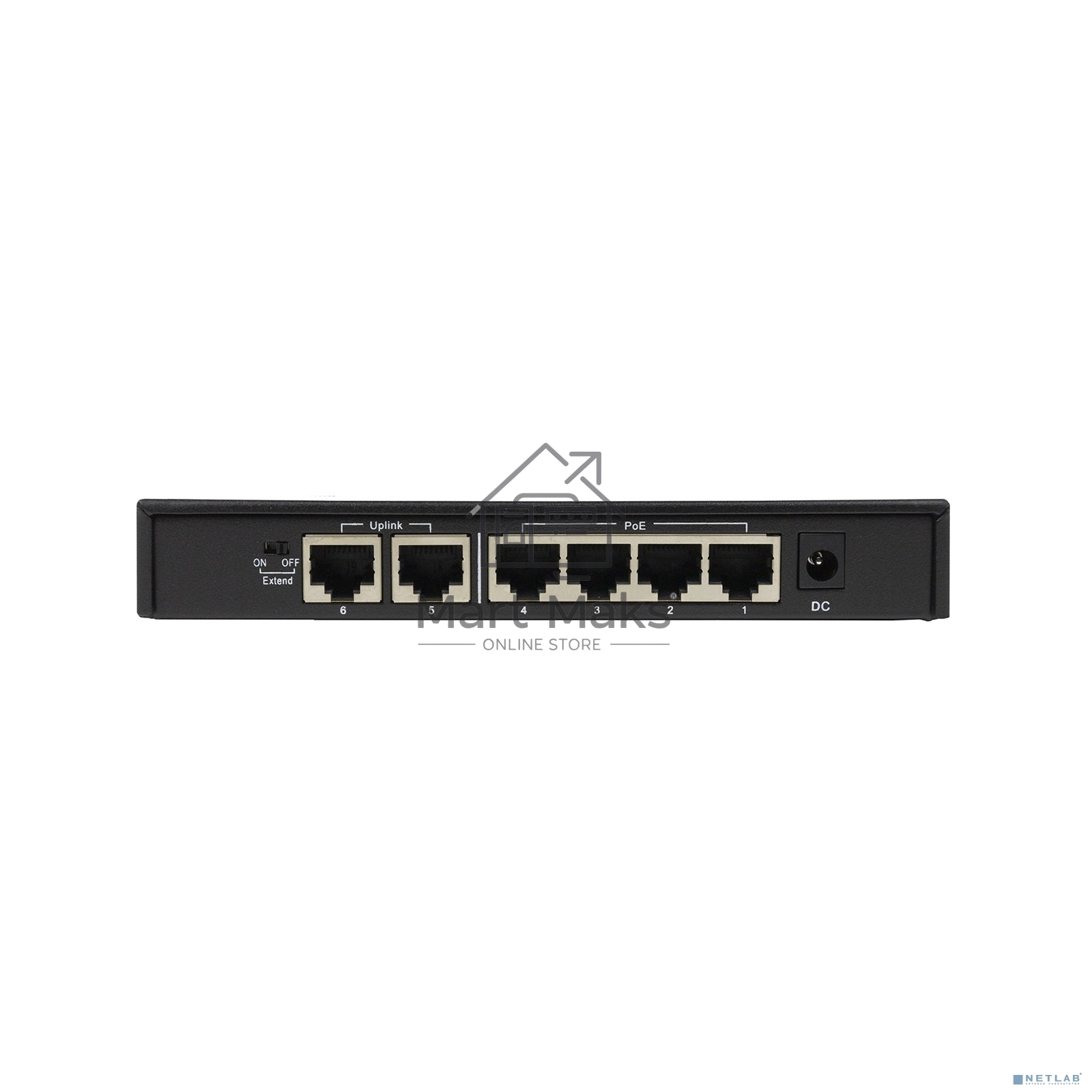 Неуправляемый PoE-коммутатор ORIGO OS1206P/60W/A1A 4x100Base-TX PoE+, 2x100Base-TX, PoE-бюджет 60 Вт, корпус металл