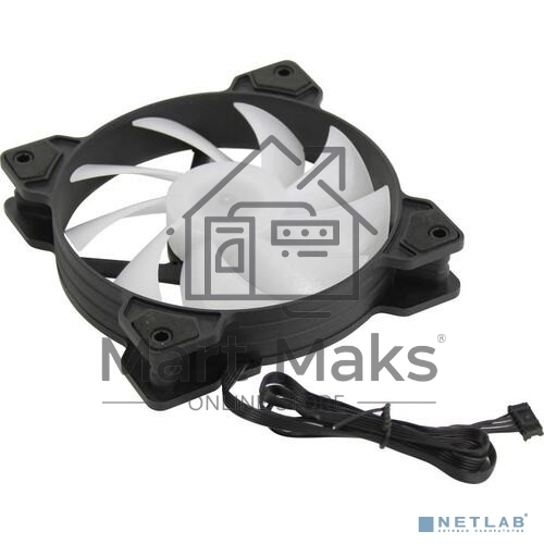 Вентилятор для корпуса Powercase M2_6P черный, 120 мм, 1200 об/мин, 29.58 дБ, 6 pin