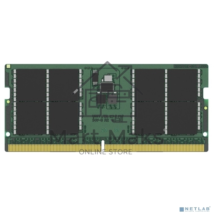 Оперативная память Kingston ValueRAM, DDR5, 32GB (1x32GB), 5600MHz, CL46, SO-DIMM