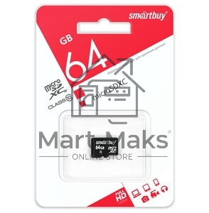 Флеш карта Smartbuy MicroSDXC 64Gb Class10 UHS-I U1 microSDXC