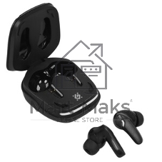 Наушники TWS Defender CyberDots 285 черный, внутриканальные, Bluetooth, светодиодная подсветка, до 4 ч