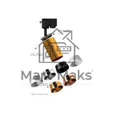 Корпус светильника C6302 SBK черный песок D60*H60mm MR16 GU5.3