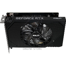 Видеокарта Palit GeForce RTX 3050 StormX OC, 6 GB GDDR6, 96 bit, 1xDisplayPort, HDMI, DVI-D, GPU 1492 MHz