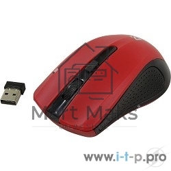Мышь беспроводная Defender Accura MM-935 красный, 1600 dpi, радиоканал, USB, кнопки - 4