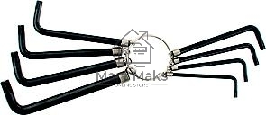 Набор ключей SPARTA 112667TORX9шт T10х550 оксидированные на кольце