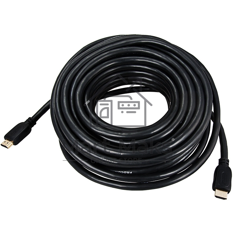 Кабель Proconnect (17-6210-6) Шнур HDMI - HDMI gold 20М с фильтрами (PE bag)