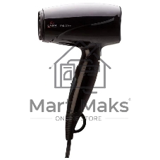 Фен GA.MA GH0201 EOLIC MINI CX черный, 1600 Вт, компактный, ионизация