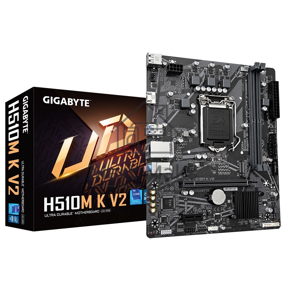 Материнская плата Gigabyte H510M K V2 (rev. 2.0), LGA 1200, Intel Q470, 2xDDR4, 2xSATA, 1xM.2, 1xPCIe 3.0 x16, 1xPCIe 3.0 x1, 1xHDMI, 1x 1Gb LAN, 2xUSB 3.2 Gen 1, 4xUSB 2.0, 3x3.5 мм, 7.1, Micro ATX