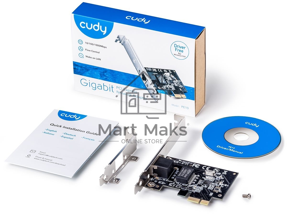 Сетевой адаптер CUDY PCI Express Cudy PE10 PCI Express