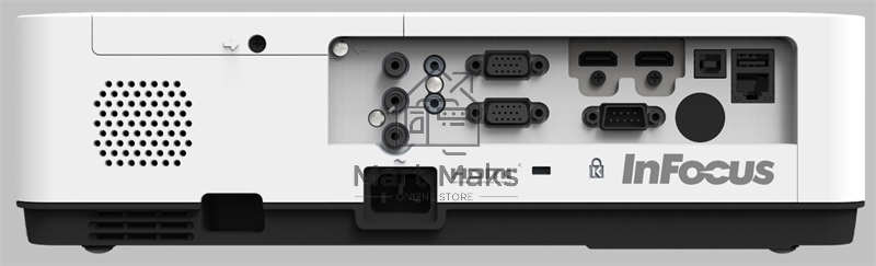 Проектор INFOCUS IN1034 3LCD, 4800 lm, XGA (1024x768), 50000:1, 1.481.78:1,3.5mm in,Composite video,Component,VGA IN х2, HDMI IN, Audio in(RCAх2), USB-A, USB B х2, VGA out, Audio 3.5mm out, лампа 20000ч.(ECO mode), RJ45,RS232, 1x16W, 31дБ, 3,3 кг