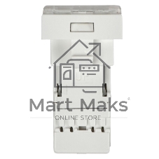 Розетка информационная РКИ-10-00-П RJ-45 UTP кат.5e (на 1 модуль) ПРАЙМЕР белая IEK