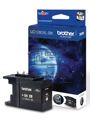 Картридж струйный Brother LC1280XLBK черный (2400 стр) для Brother MFC-J6510DW, MFC-J5910DW, MFC-J6710DW, MFC-J6910DW, MFC-J6710D
