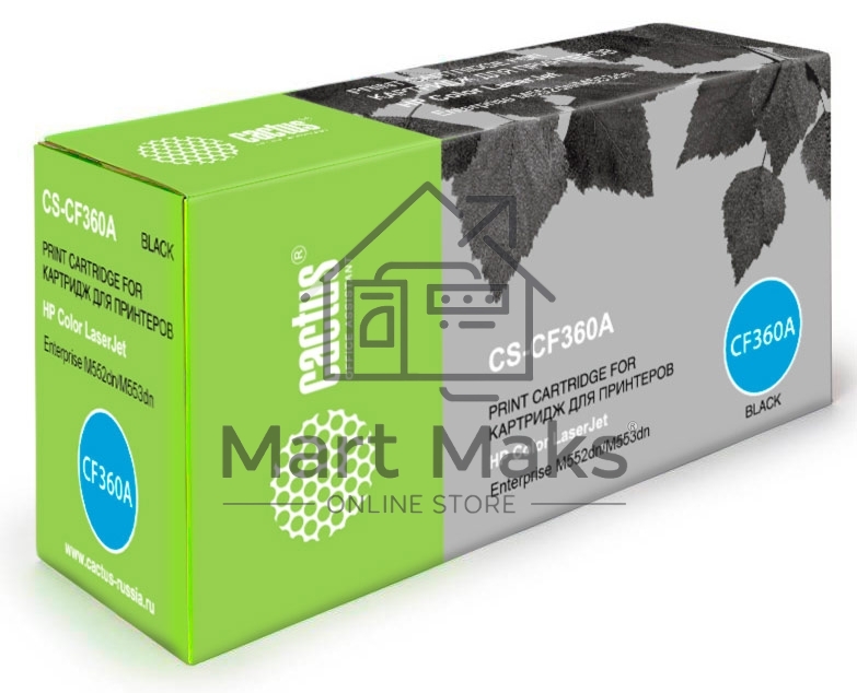Картридж лазерный Cactus CS-CF360A черный (6000 стр.) для HP CLJ M552dn/M553dn/M553N/M553x