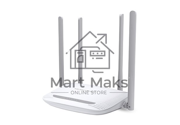 Беспроводный маршрутизатор Mercusys MW325R, 300Мбит/с,4 порта 100 Мбит/с, 4 фиксированных антенны