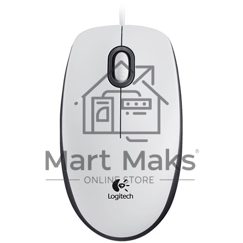 Мышь проводная Logitech M100 белый, 1000 dpi, USB, кнопки - 3