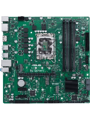 Материнская плата ASUS Pro Q670M-C-CSM, LGA 1700, Intel Q670, 4xDDR5, 6xSATA, 2xM.2, 1xPCIe 4.0 x16, 1xHDMI, 2xDP, 1x1Gb LAN, 4xUSB-A 3.2 Gen 2, 3x3.5 мм, 7.1, mATX