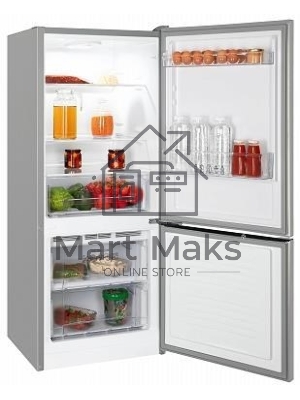 Холодильник Nordfrost NRB 121 S серый двухкамерный 170/70л морозилка снизу, капельная система