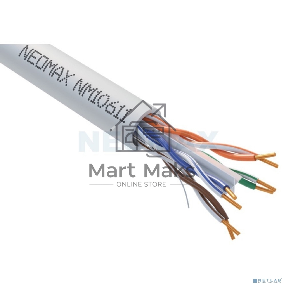 Кабель NEOMAX NM10611 UTP cat.6 4 пары (305 м) 0.57мм LSZH Медь