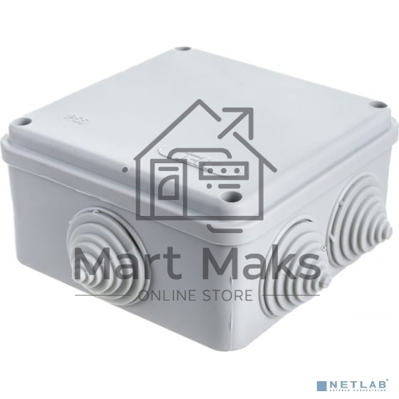 Коробка распаячная ОП 100х100х50 IP55 KM41234 ИЭК UKO11-100-100-050-K41-55