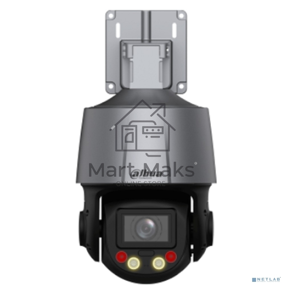 Мини-PTZ IP-видеокамера DAHUA DH-SD3C405DB-GNY-A-PV Smart Dual Light с активным сдерживанием и ИИ 4Мп, 1/2.8” CMOS, 5x моторизованный объектив 2.7~13,5мм (5x), видеоаналитика, ИК до 50, LED до 30м