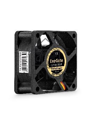 Вентилятор для корпуса ExeGate ExtraPower EP06025B3P черный, 60 мм, 4500 об/мин, 31 дБ, 3 pin