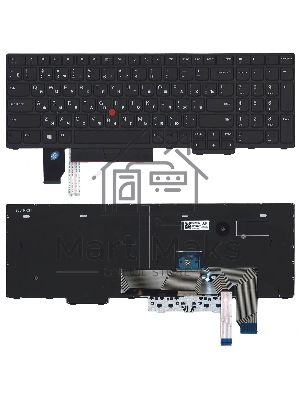 Клавиатура для ноутбука Lenovo Thinkpad T15p P15v черная