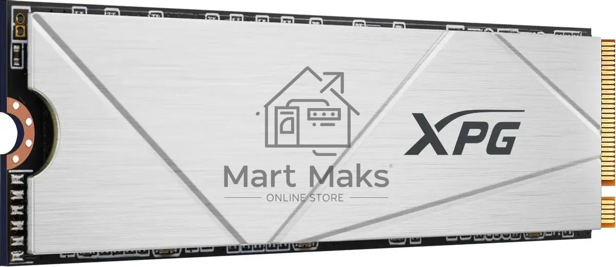 Накопитель SSD ADATA XPG GAMMIX S60, 1Tb, PCIe 4.0 x4, M.2 2280, NVMe, R/W 5000/3200, с радиатором