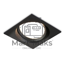 Светильник Ambrella light TN52233 BK черный IP20 GX53 110*110*44
