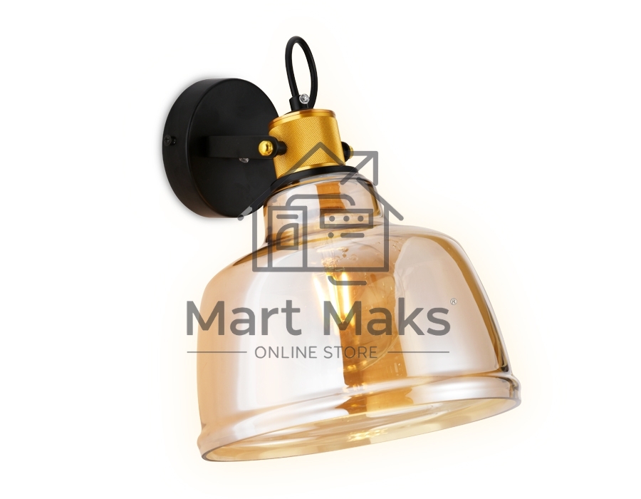 Светильник Ambrella light TR3521 SB/TI бронза/янтарь E27 max 40W 220*280*320
