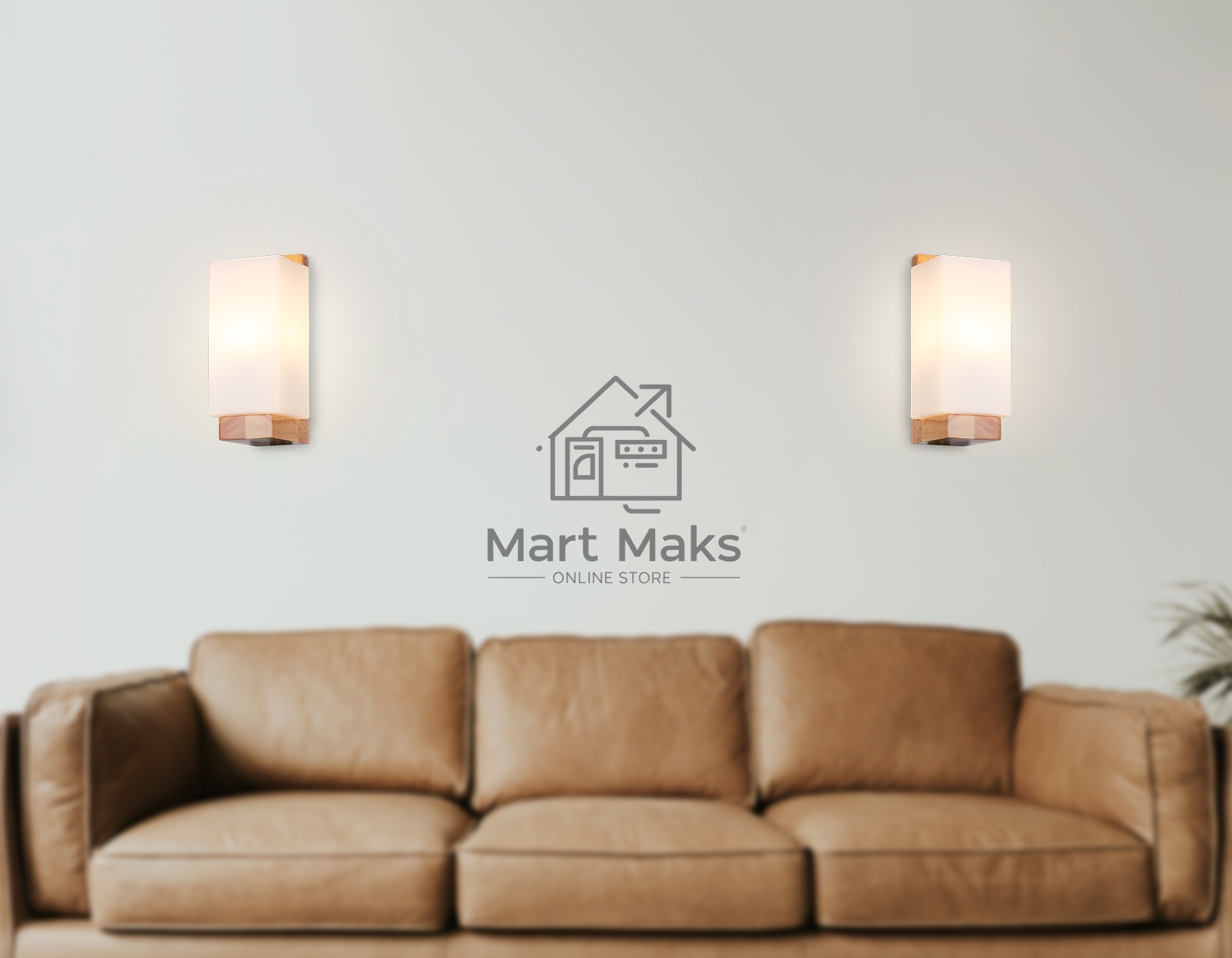 Светильник Ambrella light TR83122 LW/FR светлое дерево/белый матовый E27 max 40W 250*125*100