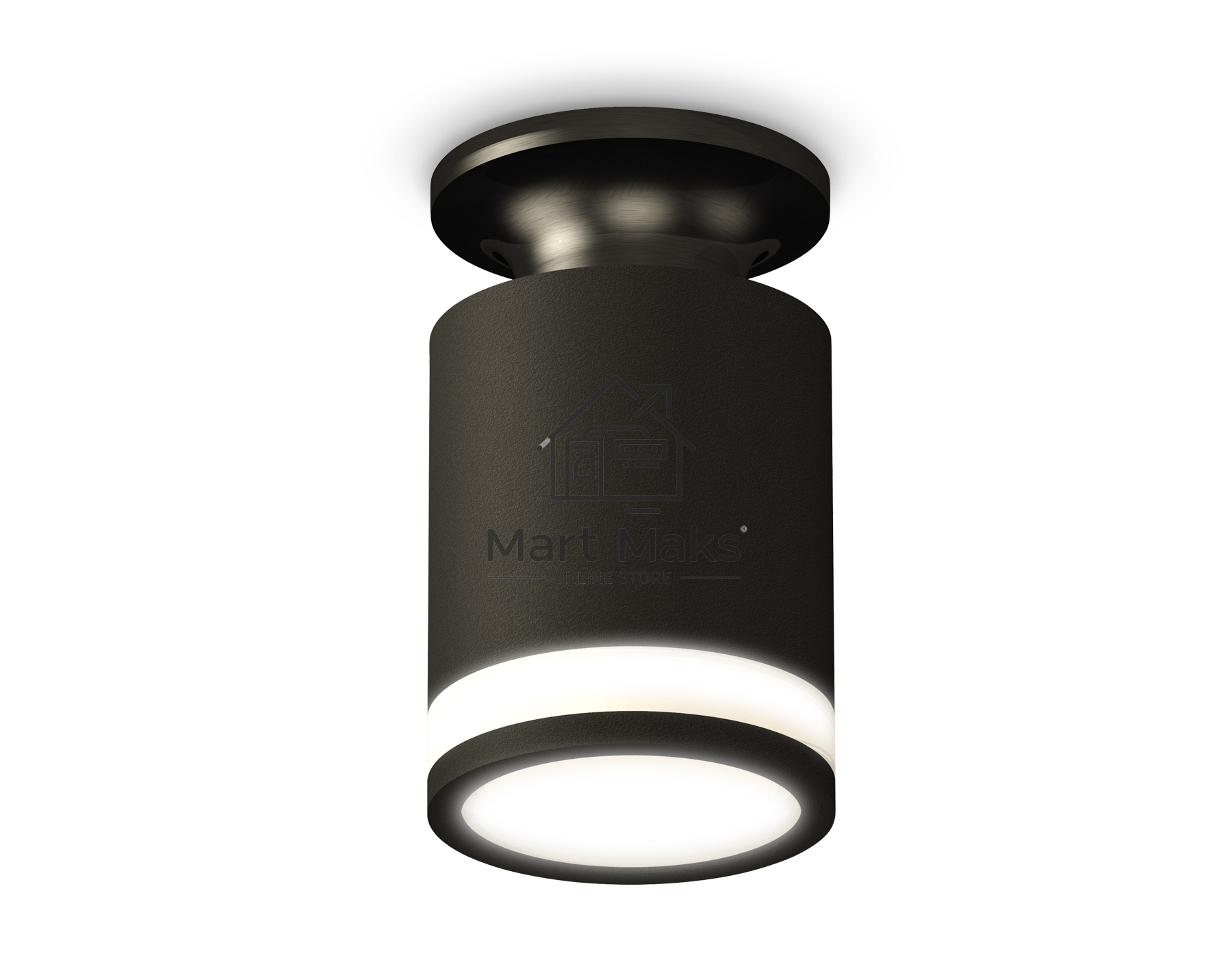 Светильник Ambrella Light XS6302113 SBK/PBK/FR черный песок/черный полированный/белый матовый MR16 GU5.3 (N6902, C6302, N6221)