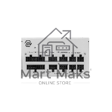Блок питания MSI MAG A850GL PCIE5, 850Вт, 80+ Gold, 120мм, модульный, белый